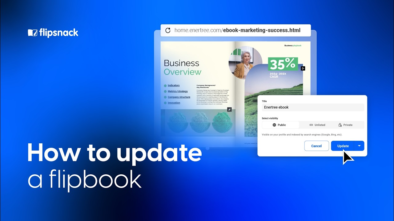 How to update a flipbook