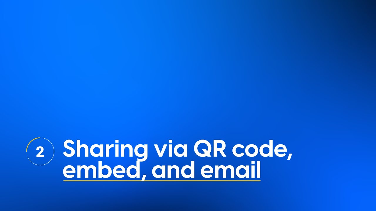 How to share a flipbook via QR code, embed, and email