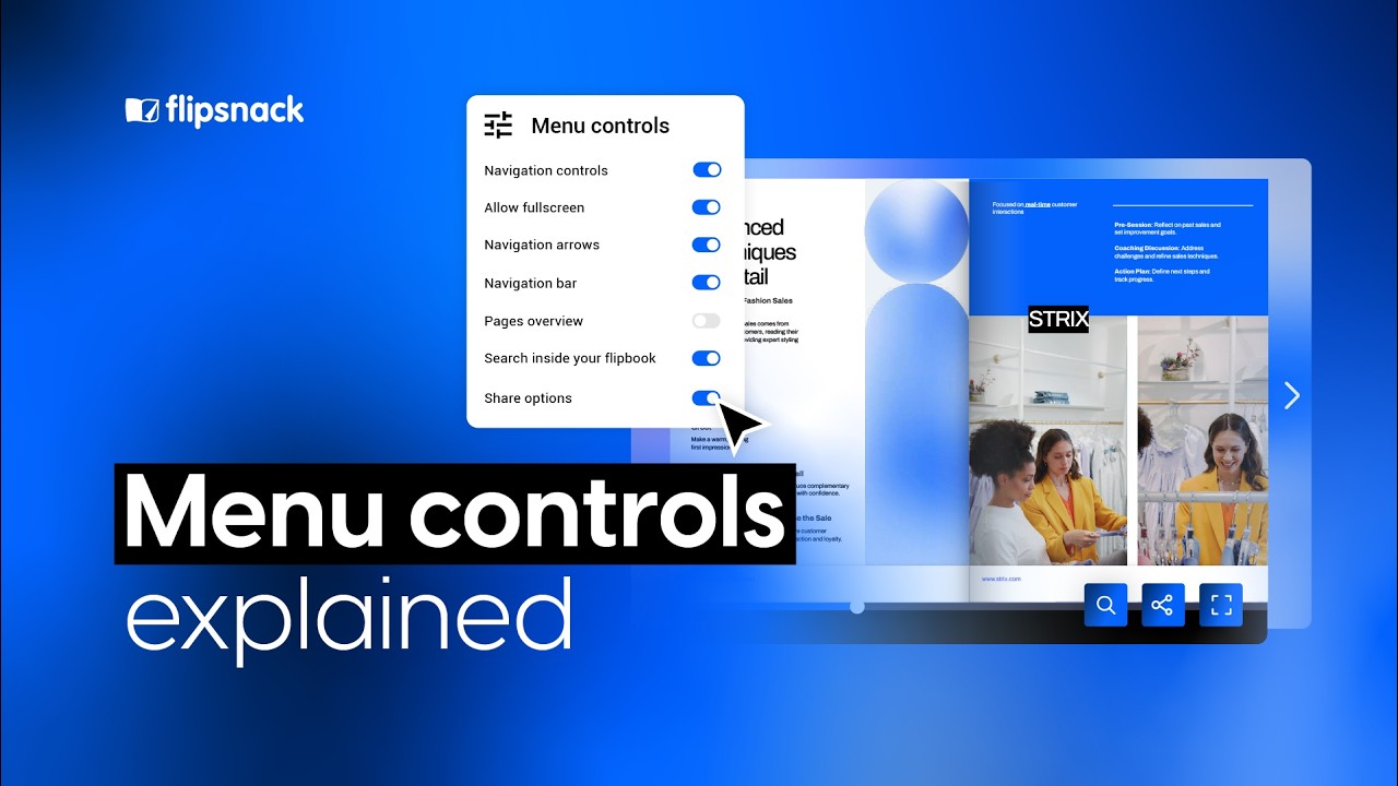 Menu controls explained