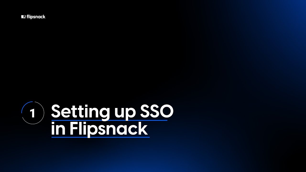 How to set up SSO in Flipsnack