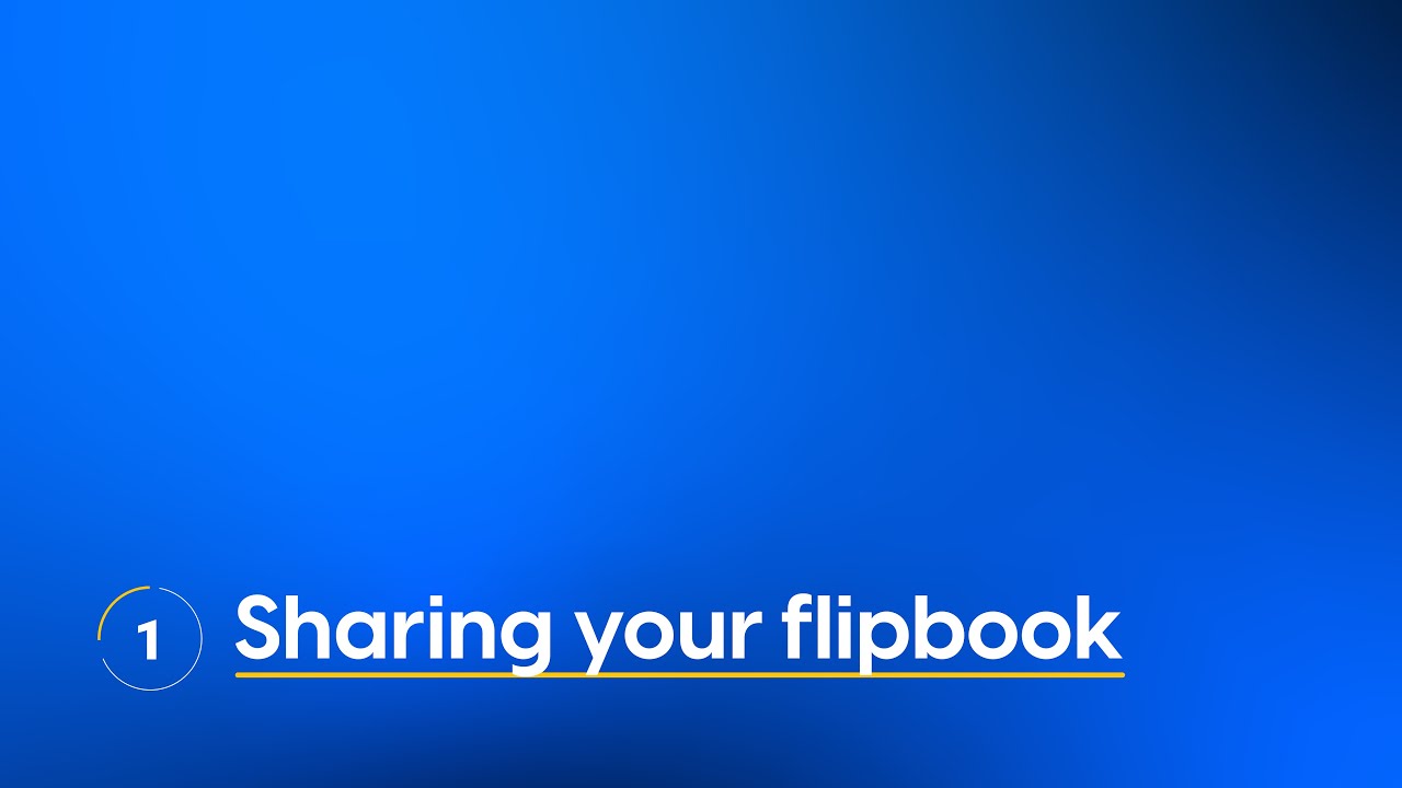 Sharing your flipbook