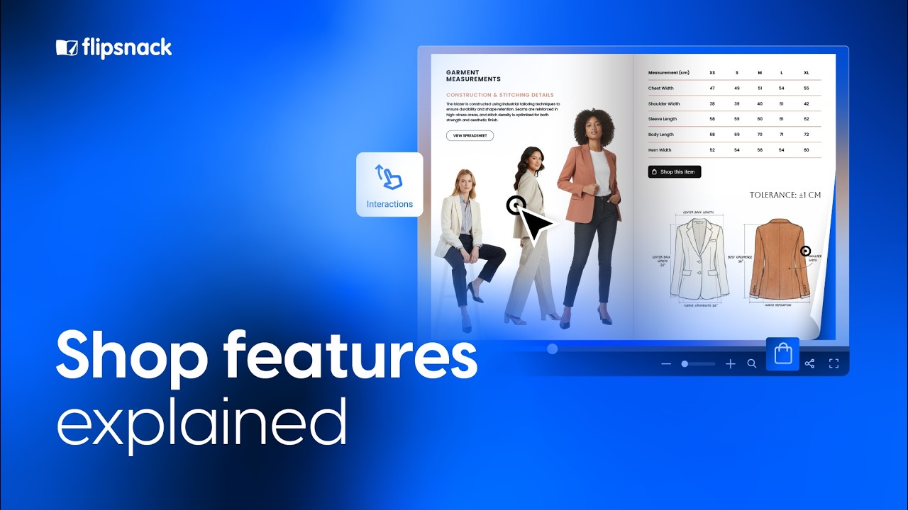 Interactions menu - Shop features explained