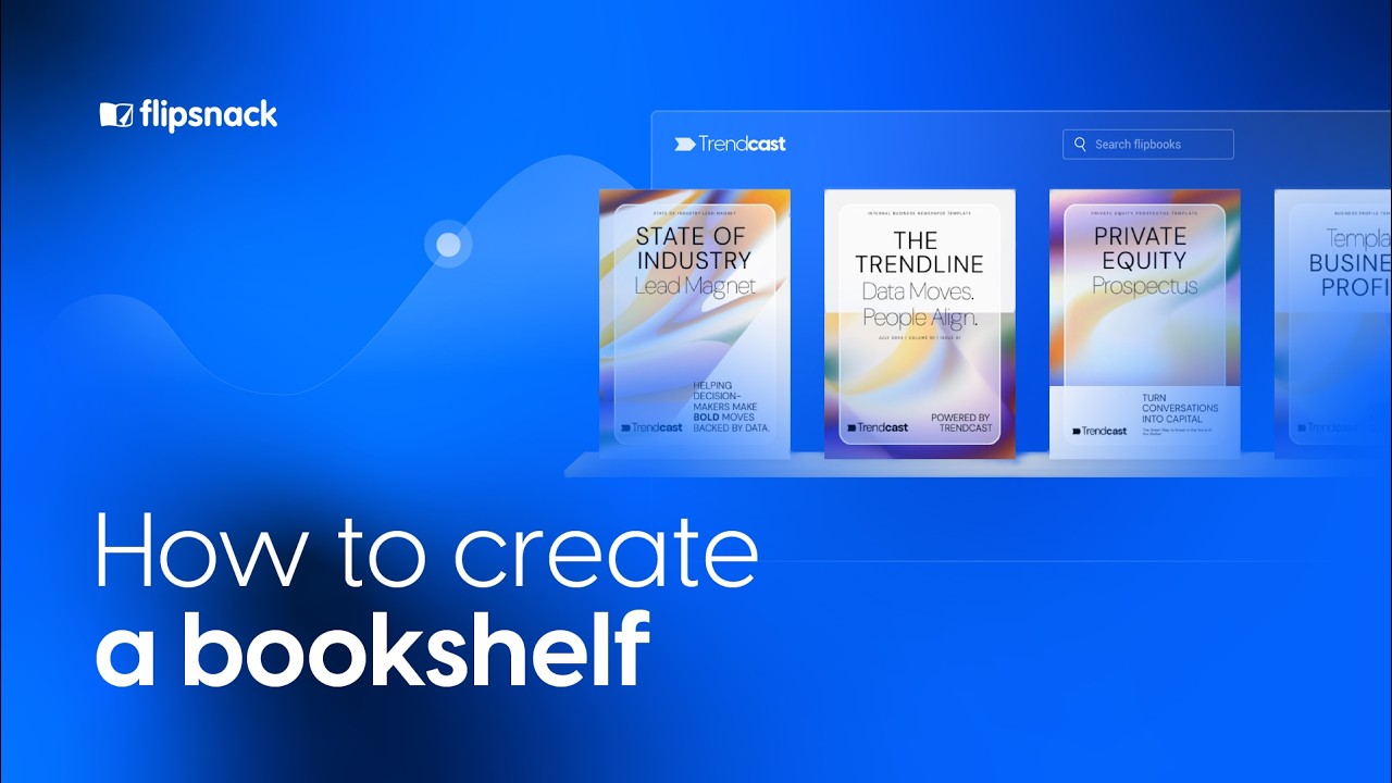 How to create a bookshelf