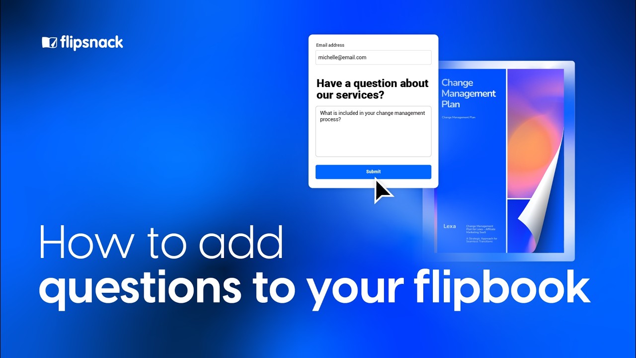How to add questions to your flipbook